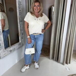 Lurex top Maeve 13017 Zand Goud