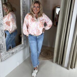 Katoenen Blouse Tarida 5333 Koraal