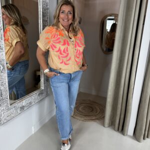 Katoenen Blouse Sierra 732 Licht Camel