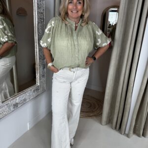 Katoenen Blouse Mara 731 Olive