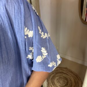 Alternative view of Katoenen Blouse Mara 731 Jeans Blauw