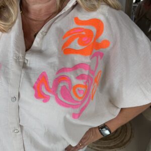 Alternative view of Oversized Katoenen Blouse Teresa 2648 Zand