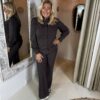 Mi Piace Travelstof Blouse 202037 Espresso via villaggio