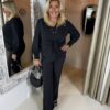 Mi Piace Travelstof Blouse 202898 Zwart