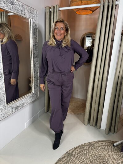Mi Piace Travelstof Broek 202933 Ballon Pof Perfect Plum - Afbeelding 7