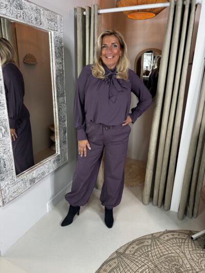 Mi Piace Travelstof Broek 202933 Ballon Pof Perfect Plum - Afbeelding 8