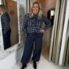 Mi Piace Travelstof Broek 202933 Ballon Pof Donker Blauw via villaggio