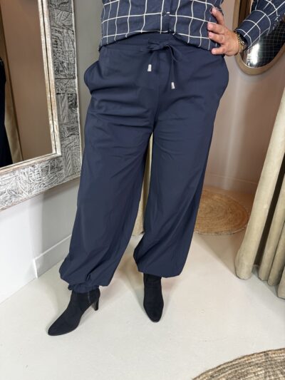 Mi Piace Travelstof Broek 202933 Ballon Pof Donker Blauw - Afbeelding 5