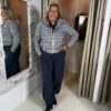 Mi Piace Oversized Travelstof Jacket Harvest Tweed Della Blue