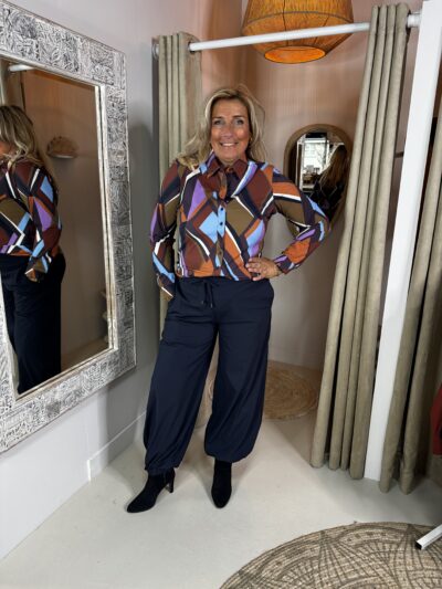 Mi Piace Travelstof Blouse 60840 Geometric Fusion via villaggio