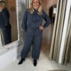 Mi Piace Travelstof Broek 202933 Ballon Pof Anthrasite