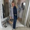 Mi Piace Oversized Travelstof Blazer 202892 Della Blauw