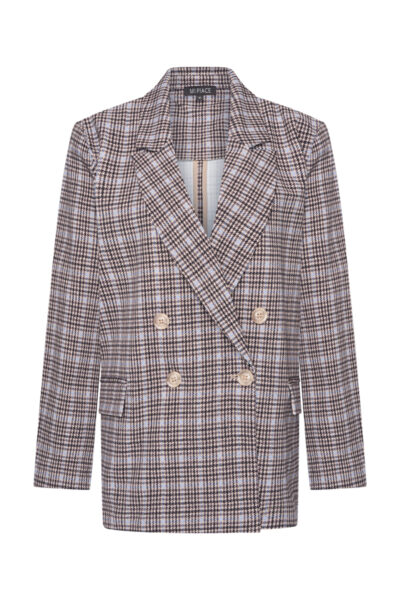 Mi Piace Oversized Travelstof Blazer 202892 Della Blauw - Afbeelding 3