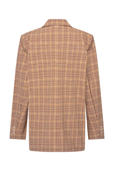 Mi Piace Oversized Travelstof Blazer 202892 Fired Brique Harvest Tweed - Afbeelding 3