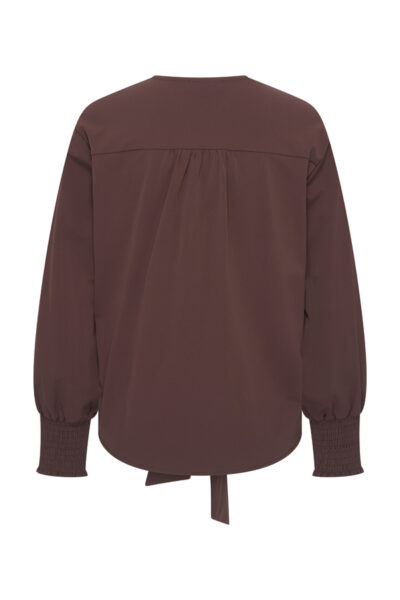Mi Piace Travelstof Blouse 202898 Espresso via villaggio