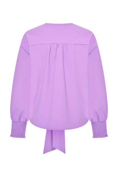 Mi Piace Travelstof Blouse Knotted 202898 Hyacinth